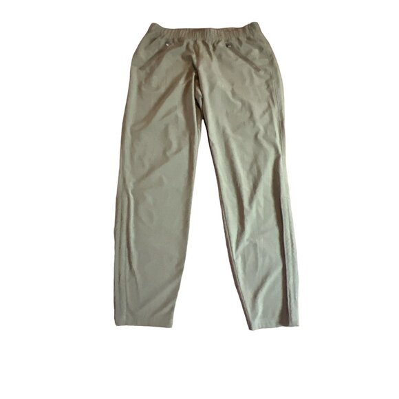 Athleta Aspire Green Athletic Workout Ankle Pants Size 4 Ruched - Picture 9 of 12